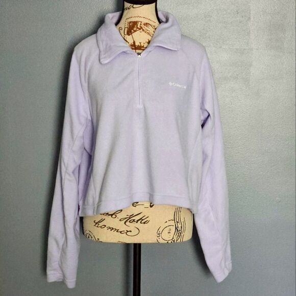 Columbia, womens cropped fleece in light lavender. NWT Size Small - Picture 1 of 3